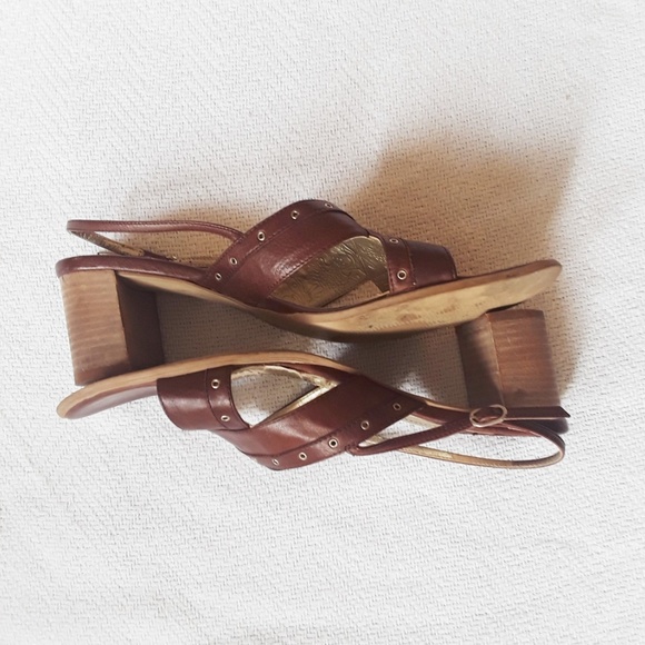 SOLD! Natualizer Leather Block Heel Sandals, Italy - Picture 3 of 8